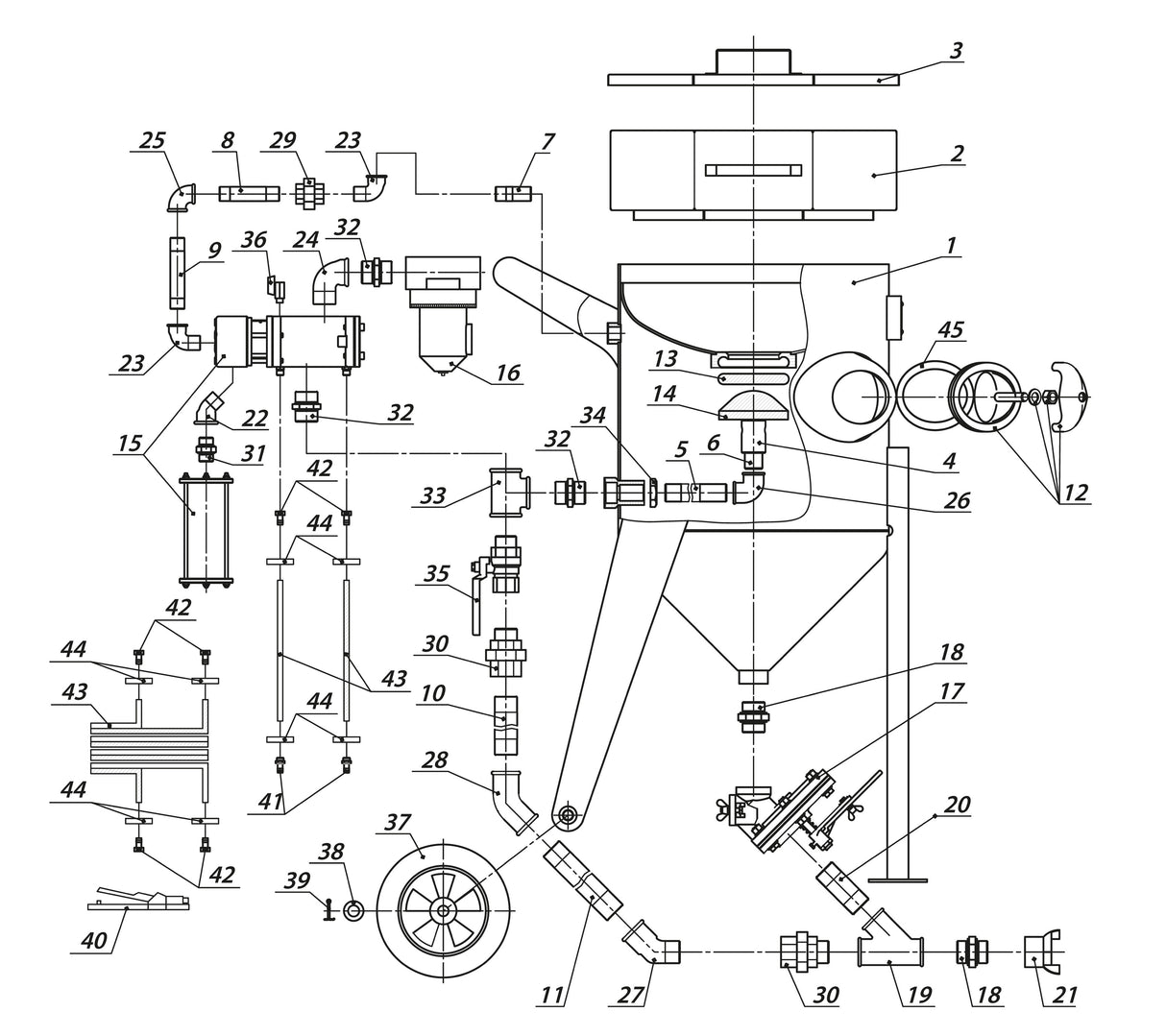 Pièces Détachées pour Contracor BlastRazor Z-100RC / Z-200RC