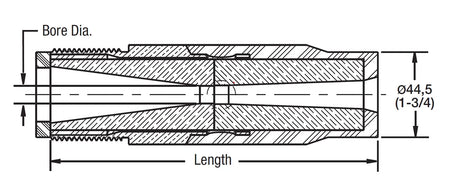 Kennametal BLVE-P lange venturi-Düse