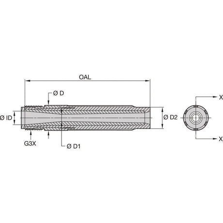 Kennametal SLVE-P Lange Venturi Düse