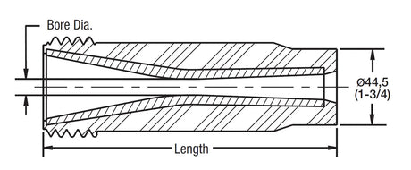 Buse de sablage venturi à large entrée Kennametal SN159-AP 50 mm