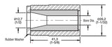 Buse de sablage droite Kennametal T106